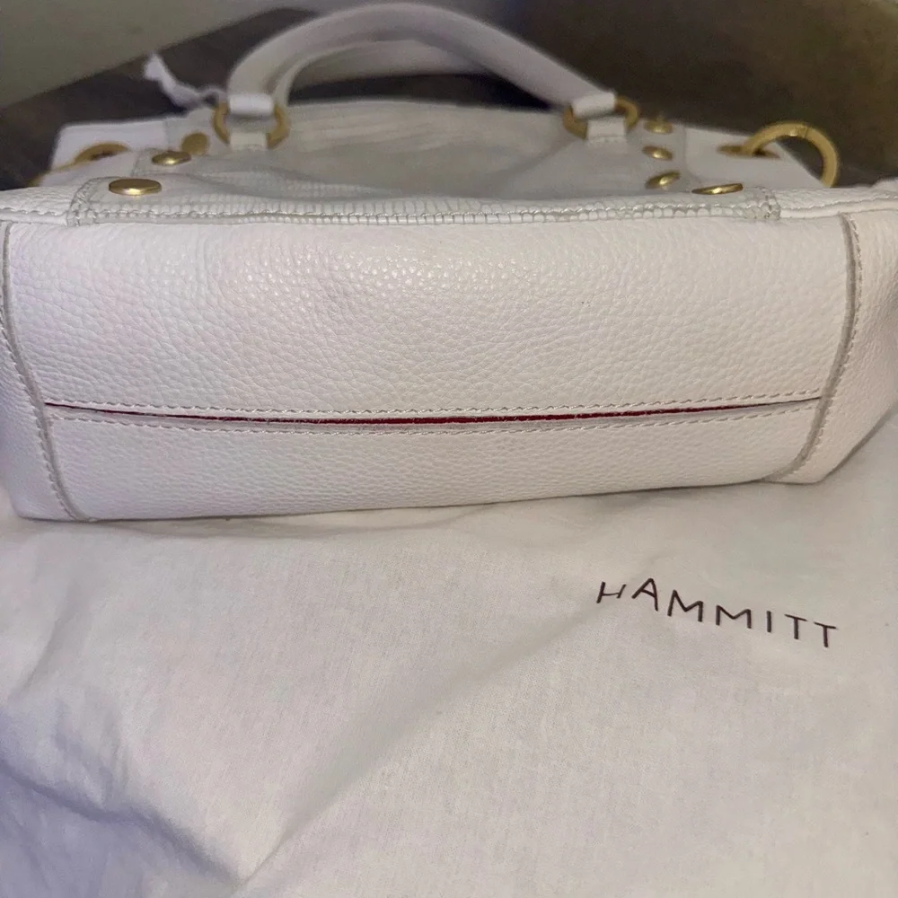 Hammitt Daniel Medium Bag in Calla Lilly White w/Snake & Gold Details - Picture 3 of 7